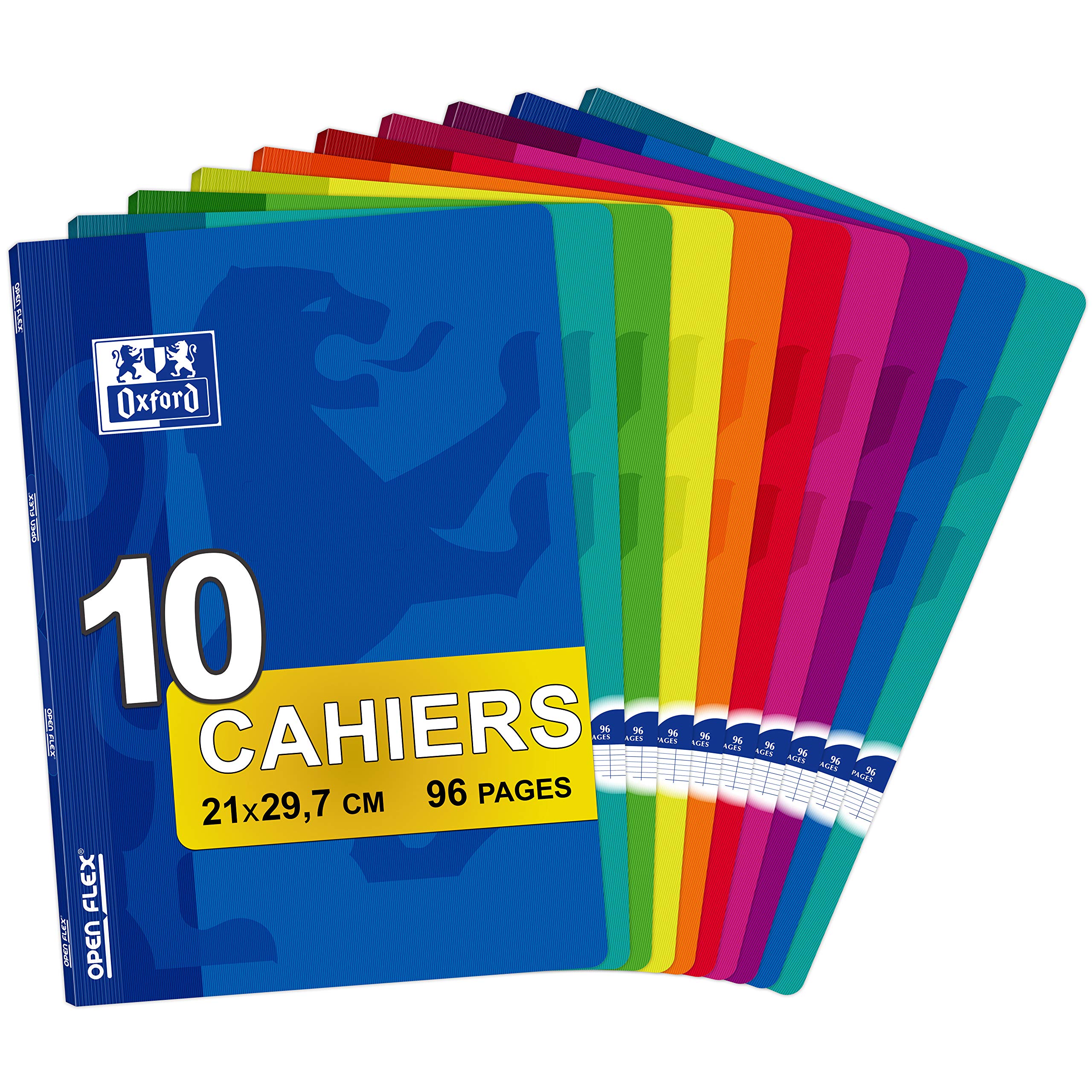 Oxford Office Openflex 100102627 Polypropylene Notepad 21 x 29.7 cm 96 Pages Pack of 10
