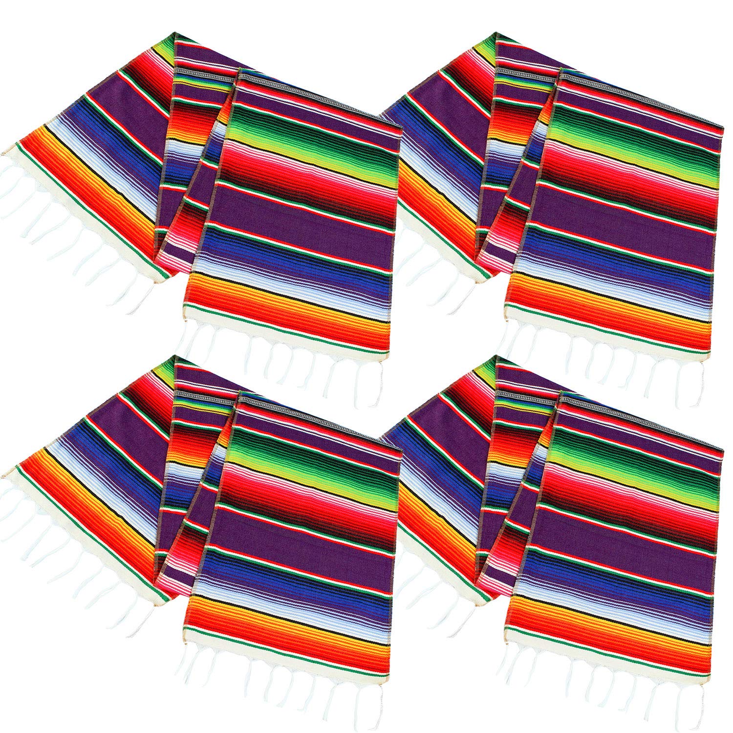 Best table runner stripe purple