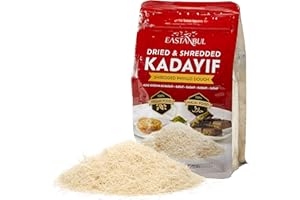 Eastanbul Dried & Chopped Kataifi Shredded Fillo Dough, Kurutulmus Kadayif Pastry Dough, Ingredient for The Viral Dubai Pistachio Chocolate Bar, Shredded Phyllo, Kunafa, Knafeh, Katifi, 170g (6oz)