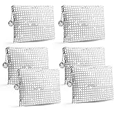RGBDOT 6 Pack Disco Ball Makeup Bag - Disco Party Decorations and Favors, Sequin Mirror Cosmetic Bag for Women