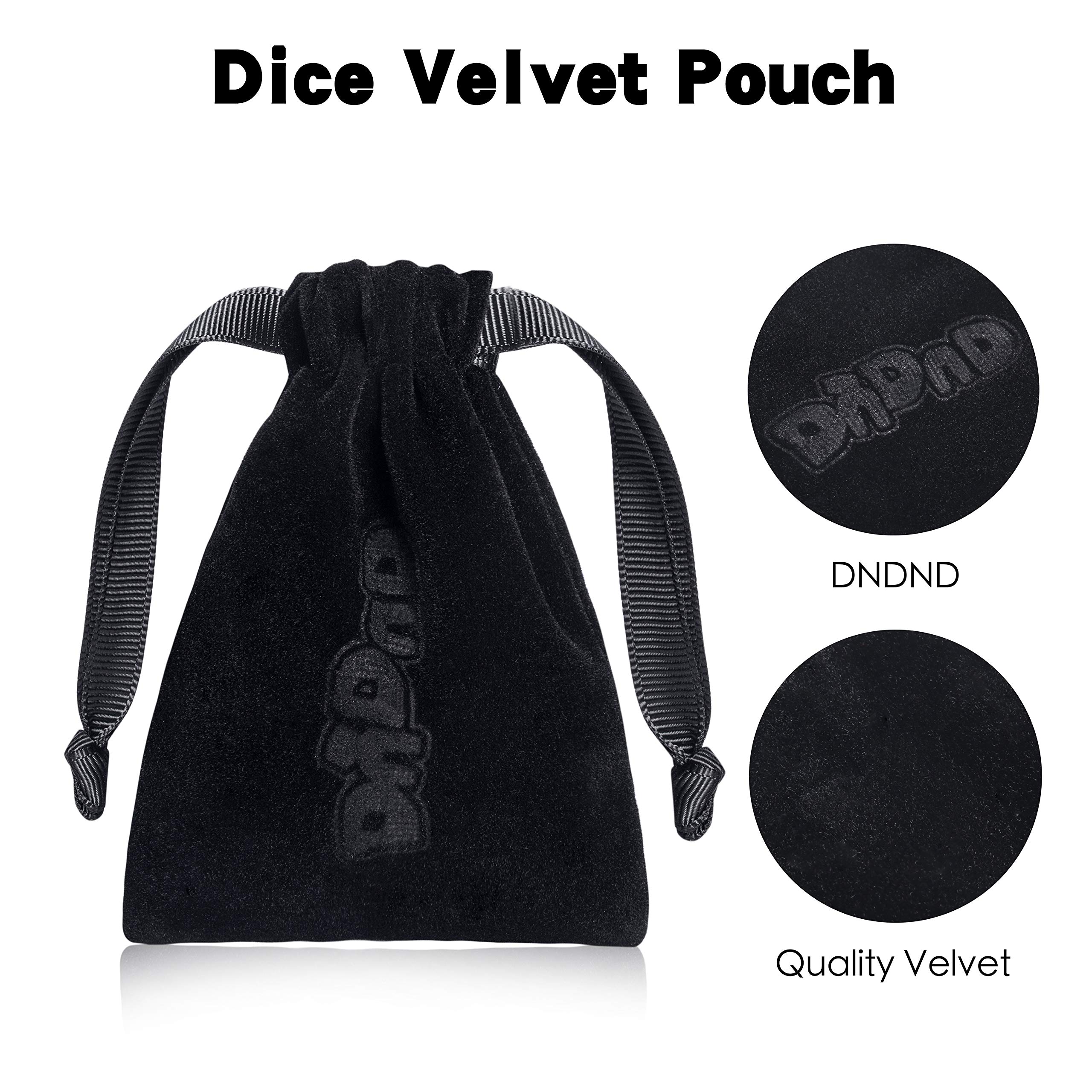 Duck DND Resin Dice, DNDND 7PCS Dungeons and Dragon Dice Set with Velvet Bag for D&D Role Playing Games and Tabletop Games（Duck