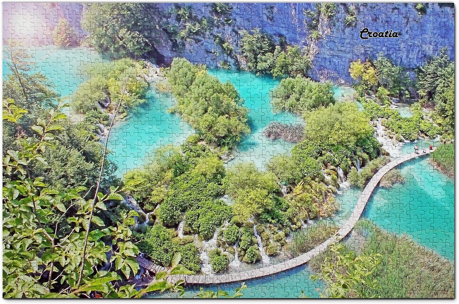 Amazon クロアチアジグソーパズル1000ピースクロアチアプリトビチェ湖群パズルゲームアートワーク旅行お土産木製 木製パズル おもちゃ Amazon クロアチアジグソーパズル1000ピースクロアチアプリトビチェ湖群パズルゲームアートワーク旅行お土産木製 木製パズル おもちゃ