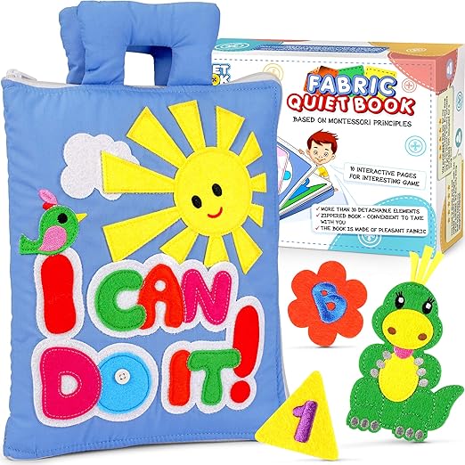interactive learning baby quiet book