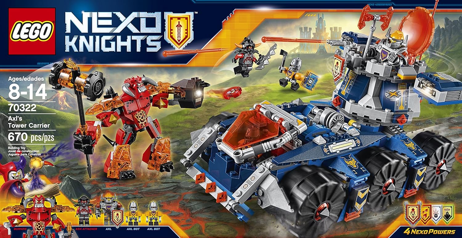 lego nexo knights axl's tower carrier