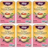 Yogi Echinacea Immune Support Tea, 16 Tea Bags (6 Pack) | Delicious and Flavorful Organic Tea Blend That Can be Enjoyed Anytime; Vegan, USDA Organic and Non-GMO