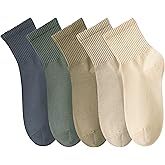 RICOTNSOCS Womens Athletic Cotton Quarter Crew Socks Light Weight Soft Breathable Multi Gym Socks for Women 5 Pairs