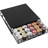Deco Brothers K-Cup Holder Drawer for 36 Coffee Pods Storage, Black