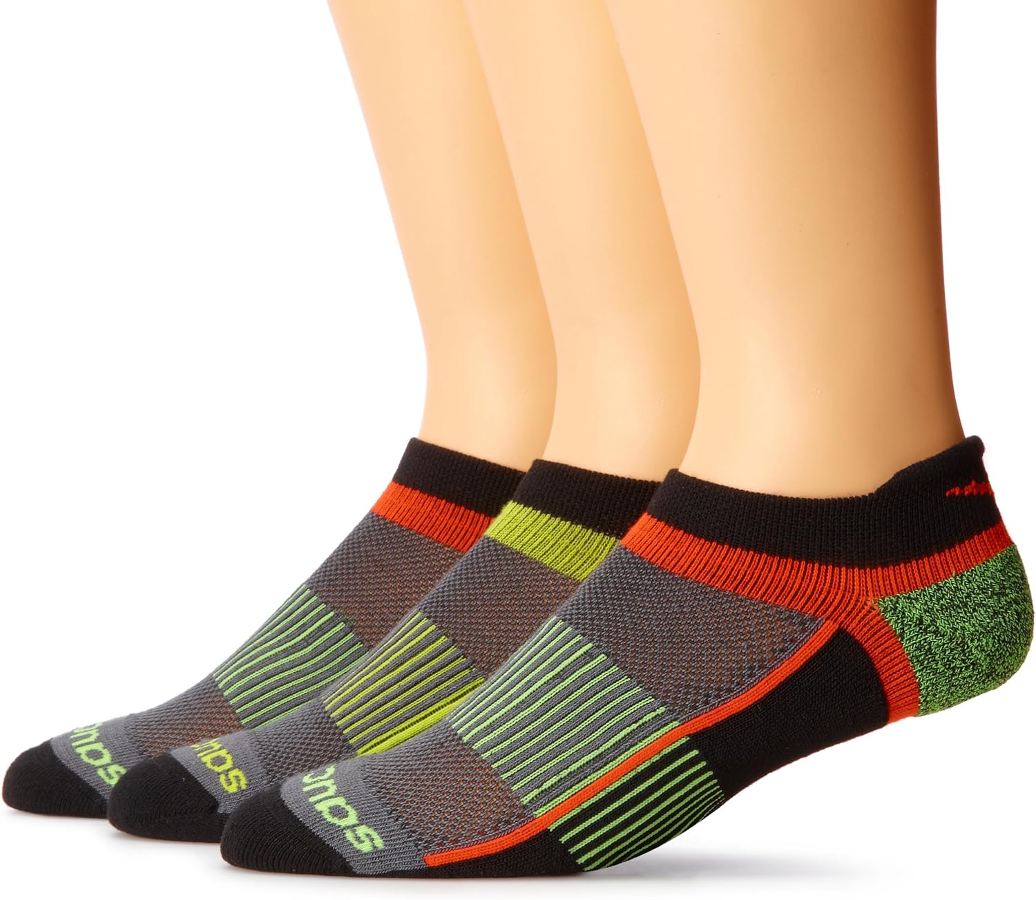 Saucony Inferno No Show Tab 3 Pack Running Socks Amazon.ca Shoes