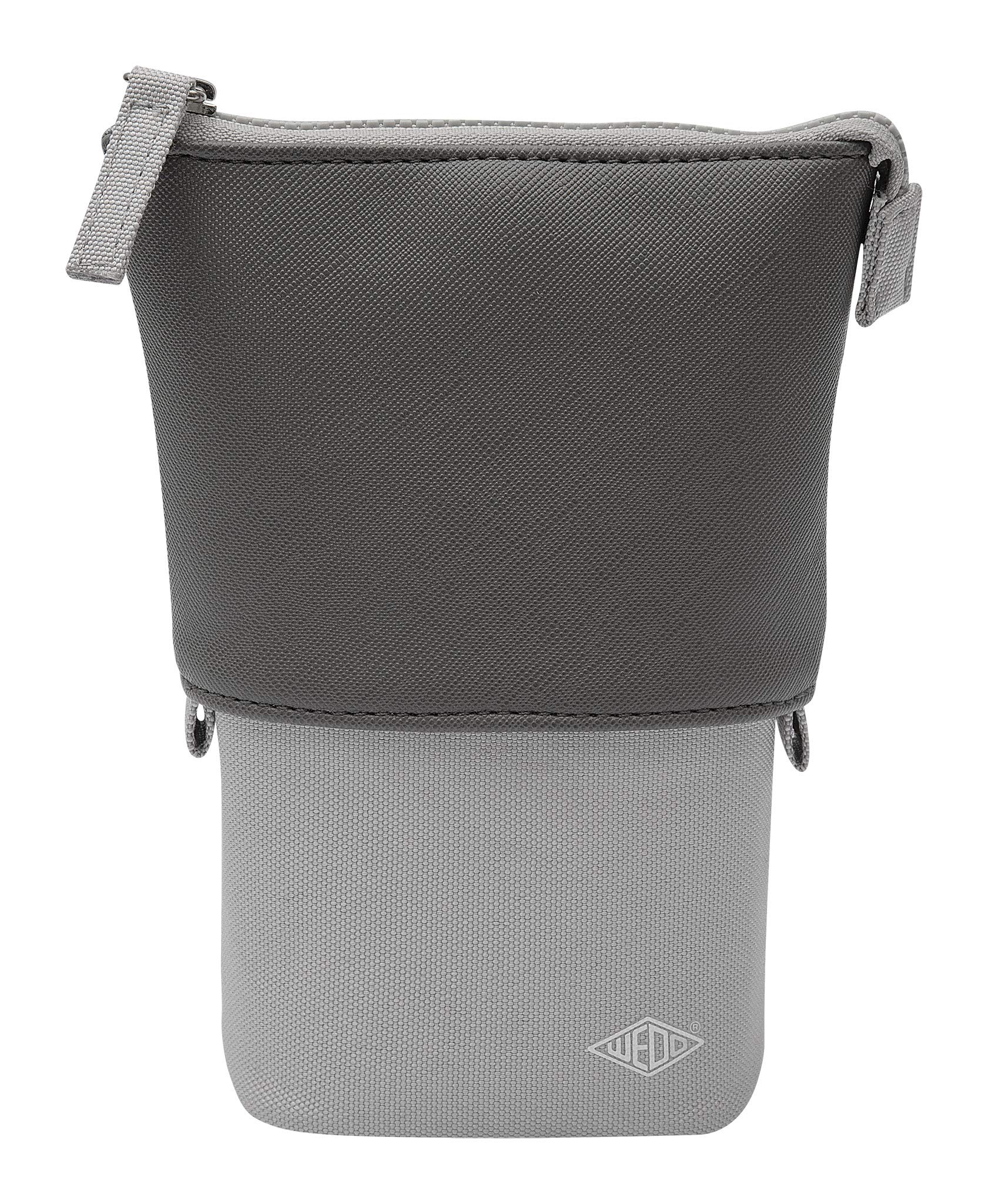 WEDO 24273071 School Pencil Case "My Butler", 2-in-1 Pencil Case and Butler, 2 Small Inner Compartments, Easy Care Material, Anthracite