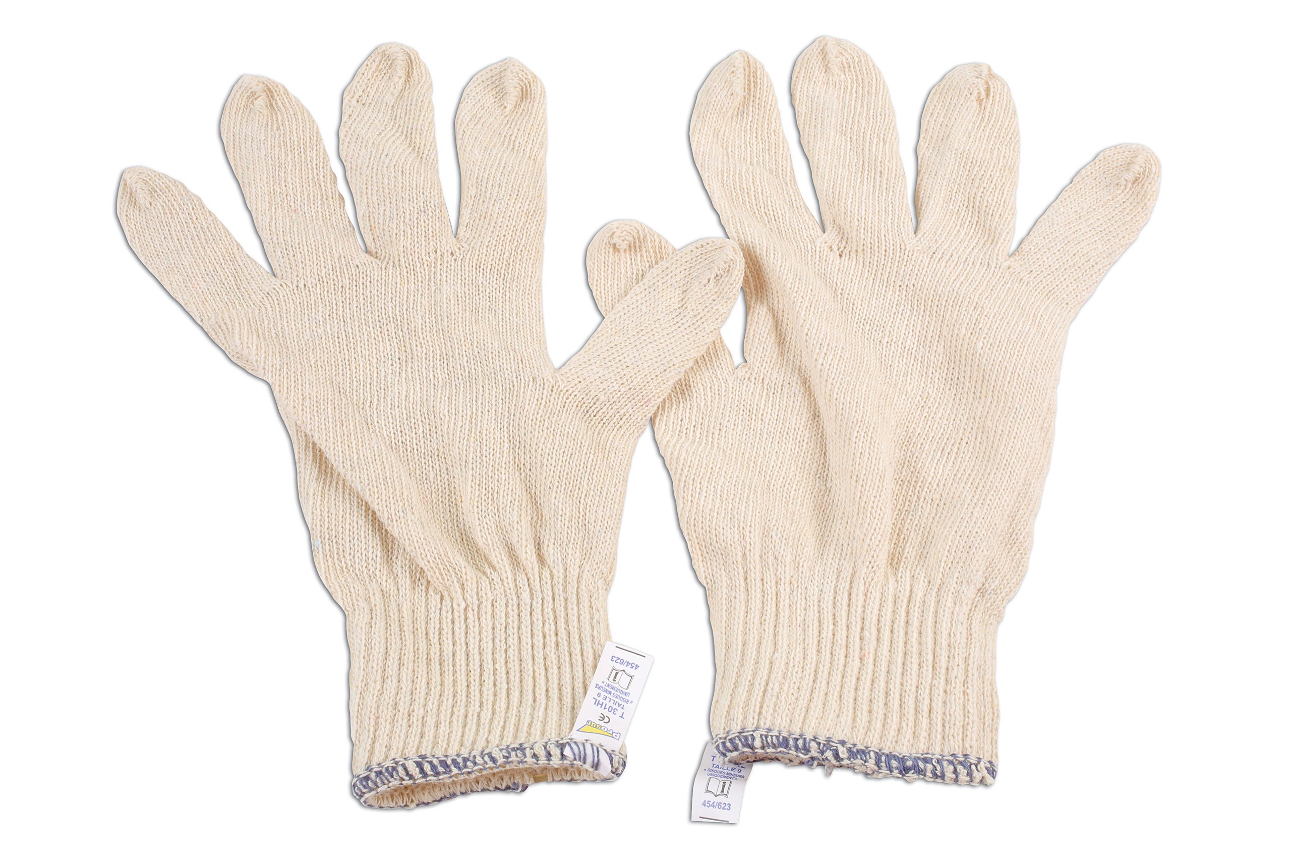 Laser 6632 Cotton Underliner Gloves - Pack of 10 Pairs