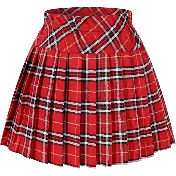 Ladies Knee Length Tartan Kilt Skirt - Scottish Rose Pattern, 20 Inch Length, Size 26 - View #3