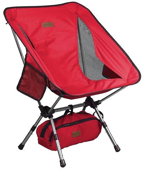 Trekology kompakter tragbarer Camping-Stuhl mit Verstellbarer Höhe – Ultraleichtwandern-Stuhl in Einer Tasche für Camping, An