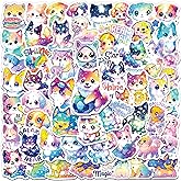 Yqskt 200PCS Starry Sky Dog Stickers, Holographic Cute Dog Stickers for Kids Teens, Waterproof Vinyl Kawaii Puppy Decals for Water Bottle Laptop Scrapbook Party Favors