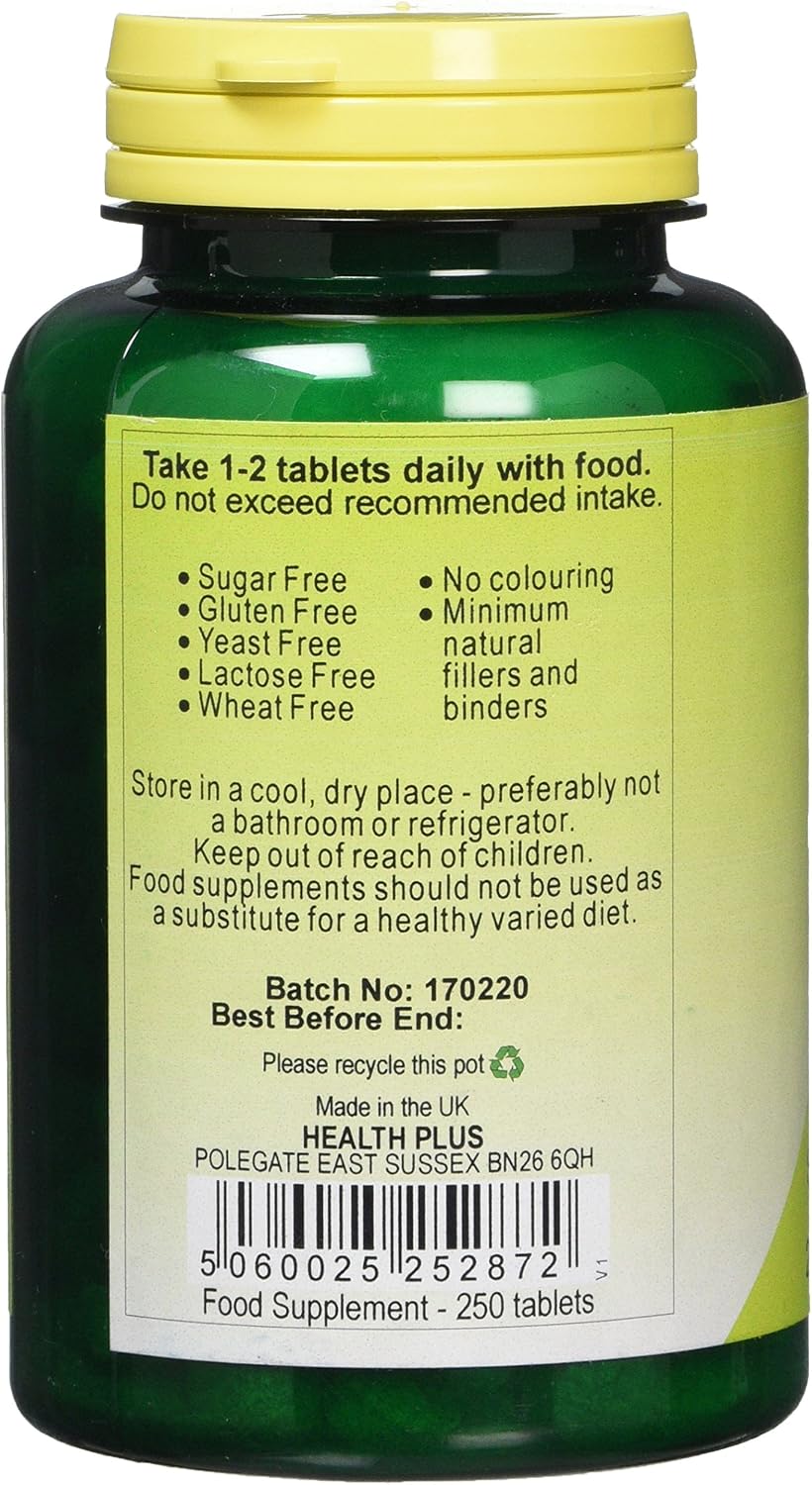 Health Plus Kelp 300mg Body Shape Plant Supplement - 250 Tablets, Unflavoured - Image 3