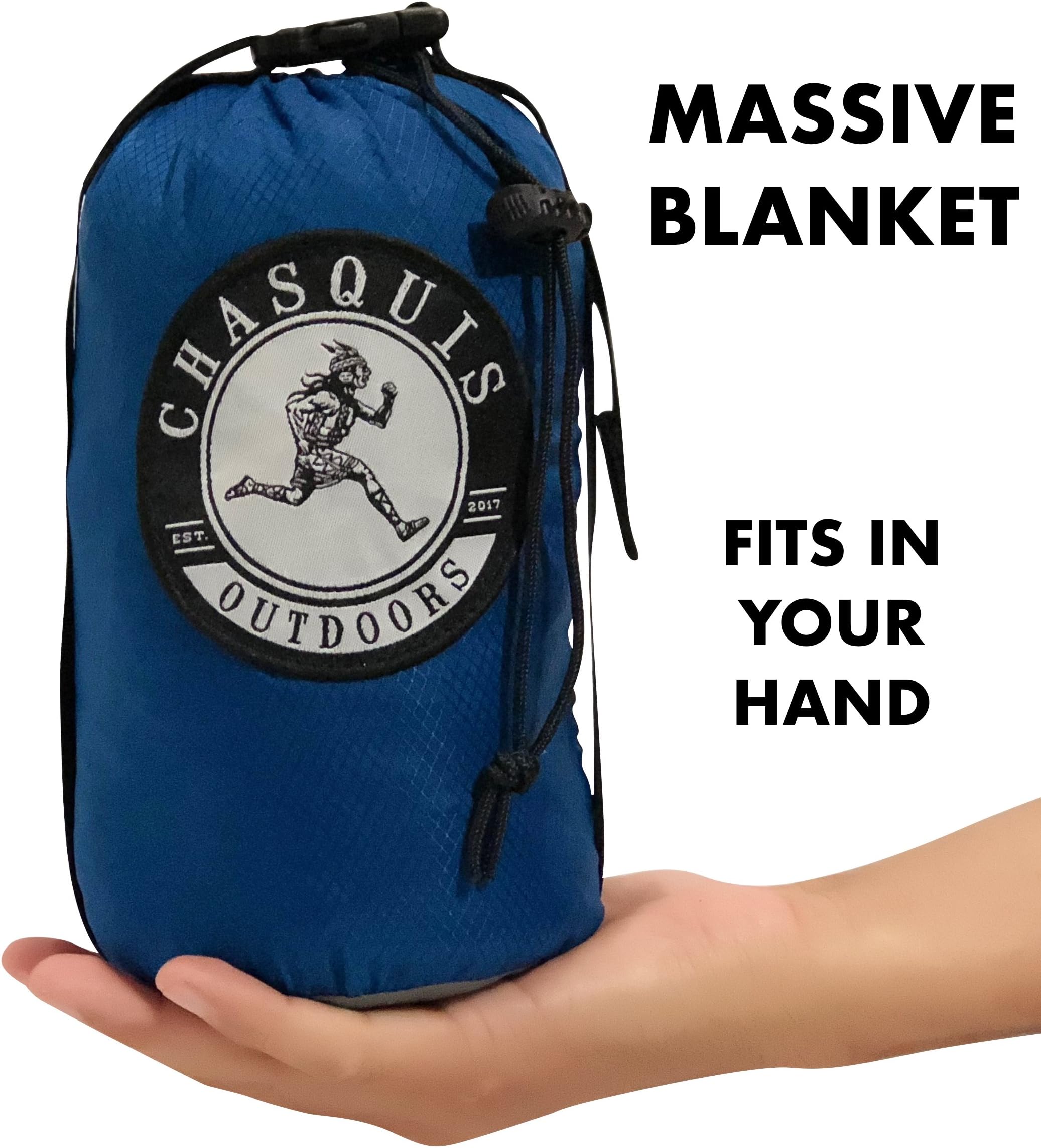 Durable Sand Free Waterproof Outdoor Beach Blanket Lightweight Quick Drying Quality Ripstop Nylon, Oversized 7ft 10in x 9ft 4in, includes 7 anchoring pockets, bonus zipper storage pocket and 4 stakes
