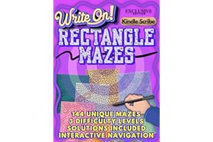Write On! Mazes - Rectangles (Kindle Scribe Only) (Write On! Kindle Scribe Activity Books)