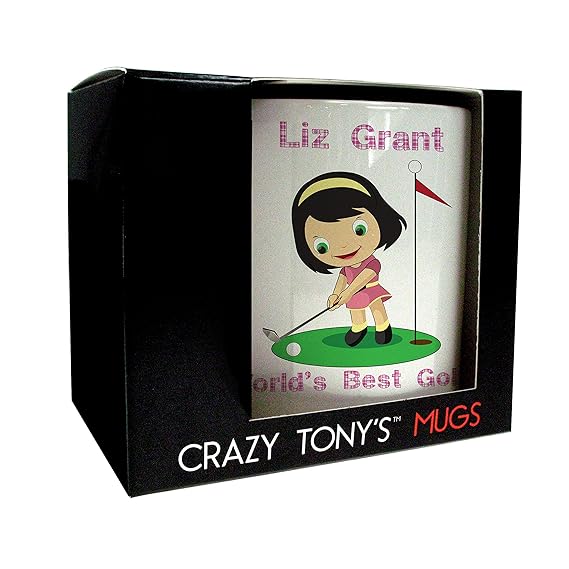 Golf Gifts For Ladies, Fun Golf Presents, Ladies Golf Mug, Crazy Tony's