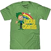 Tee Luv Men's Lucky Charms T-Shirt - Lucky The Leprechaun Cereal Shirt