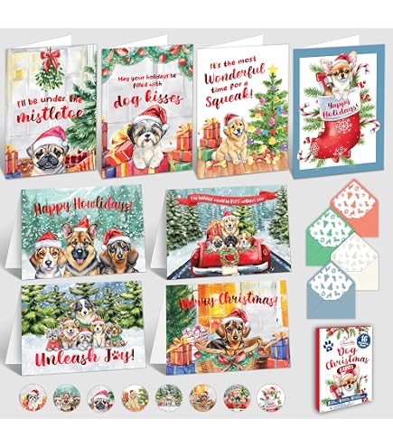 Bernedoodle Weihnachtskarten Von Caroline's Treasures – 8 Stück Mit Umschlägen, 5x7