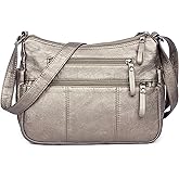 VOLGANIK ROCK Purses for Women Soft PU Leather Shoulder Bag Ladies Crossbody Purse and handbags Lightweight Pocketbook