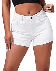 roswear Women's Casual Summer High Waisted Basic