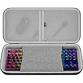 Geekria TKL Keyboard Hard Shell Case, Compatible with Razer Huntsman V2 TKL / V3 Pro TKL / BlackWidow V3 TKL / Ornata V3 TKL, Travel Carrying Bag for 87-Key Computer Keyboard (Dark Gray)