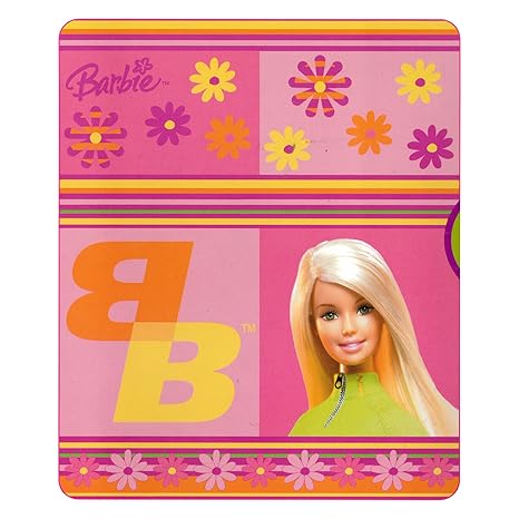 barbie fleece throw blanket
