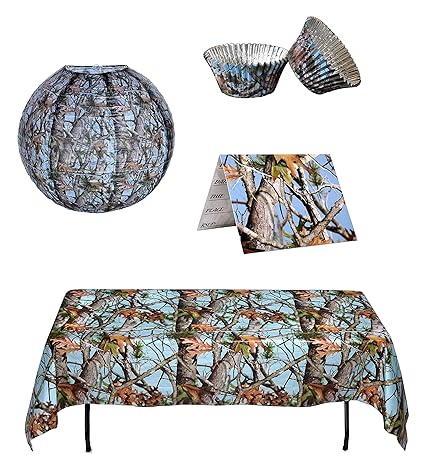 Party Supplies 8 Blue Camo Camouflage Hunting Sports Birthday