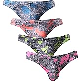 iKingsky Men's Camouflage Thong Underwear Sexy Low Rise T-back Underwear