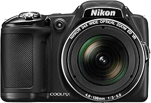 Nikon COOLPIX L830 16 MP CMOS Digital Camera with 34x Zoom NIKKOR Lens and Full 1080p HD Video (Black) (Discontinued by Manufacturer)