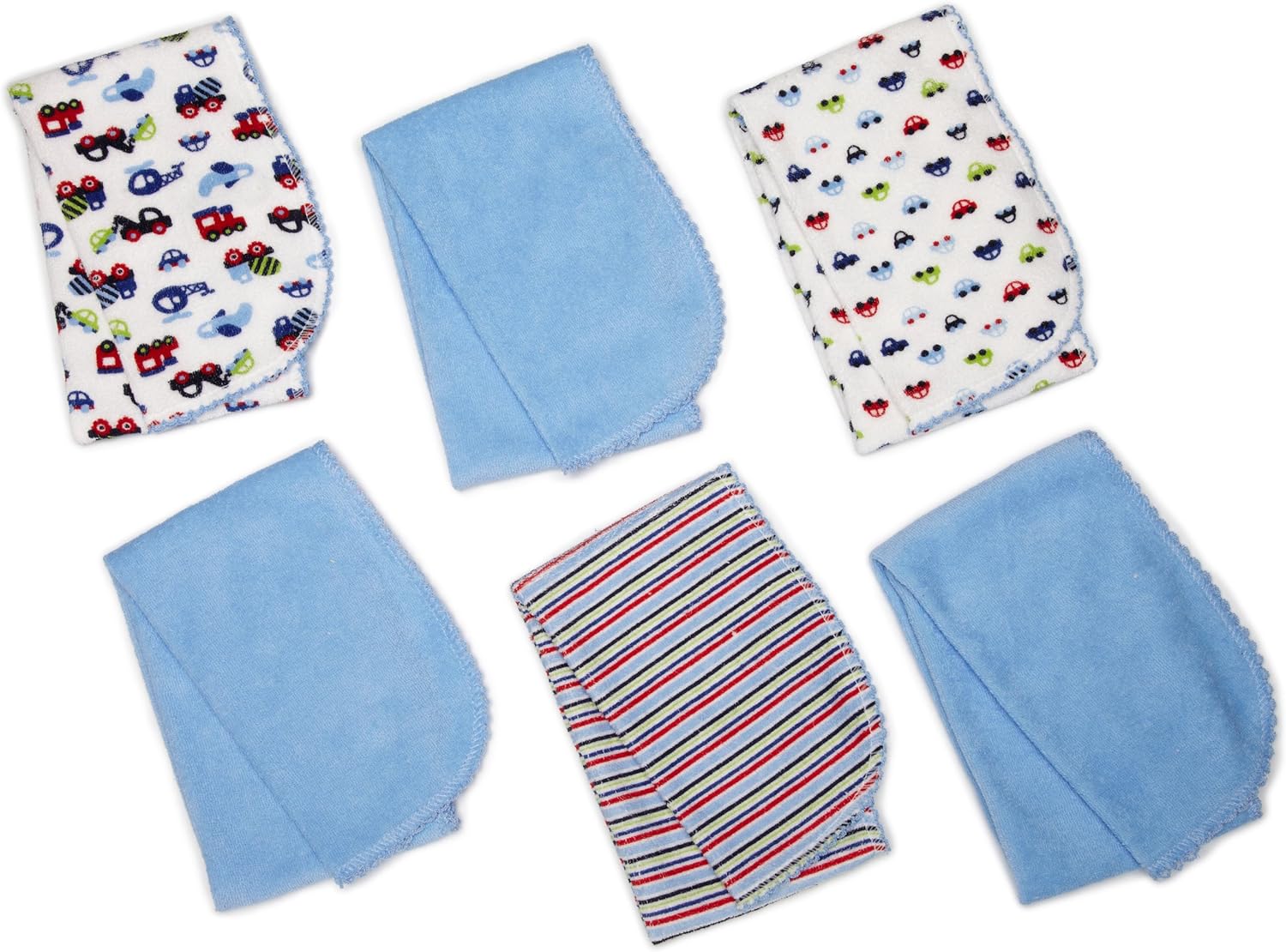 Gerber UnisexBaby Newborn 6 Pack Terry Burp Cloths Clothing