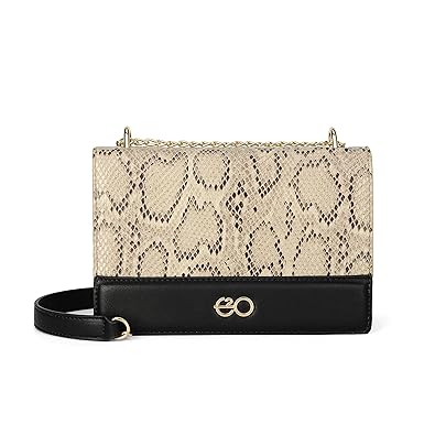 E2O Animal Print Black Sling With Long Belt