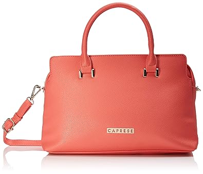 Caprese Serena Womens Satchel (Coral)
