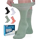Doctor's Select Bamboo Viscose Diabetic Socks Women - 4 Pairs Crew Womens Diabetic Socks Size 6-9