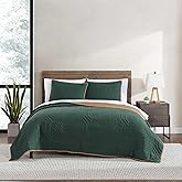 Eddie Bauer - Twin Quilt Set, Super Soft Reversible Bedding with Matching Sham(s), Bedding Set (Solid Washed Green, Twin)