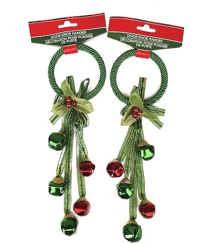 Amazon.com: Jingle Bells Christmas Holiday Door Knob Hanger
