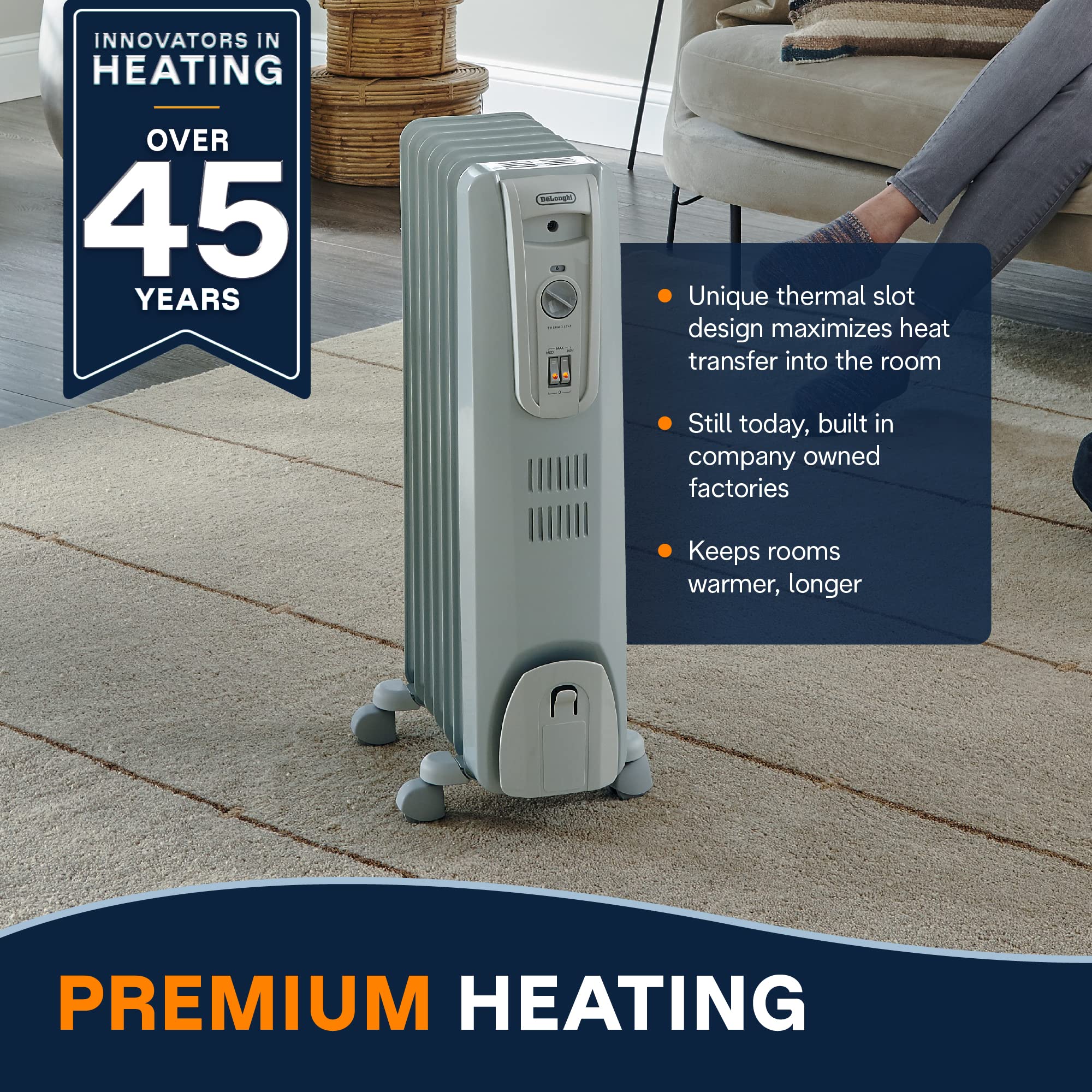 Oil-Filled Radiator Space Heater