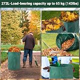 Velway 272L Heavy-Duty Garden Waste Bags 3 Pack with Handles view 4