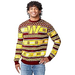 FOCO Standard NFL Big Logo Ugly Sweater, Team Color