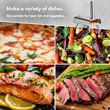 VonHaus Pizza Oven Outdoor Tabletop Stainless Steel Pellet Fueled 12" Stone view 3