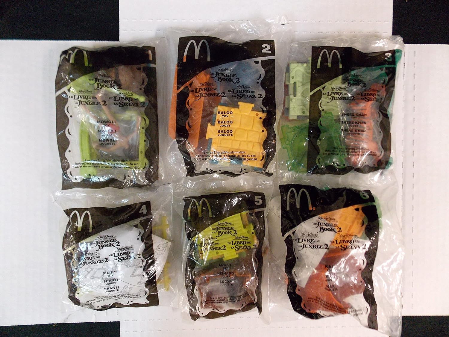 jungle book 2 mcdonalds toys