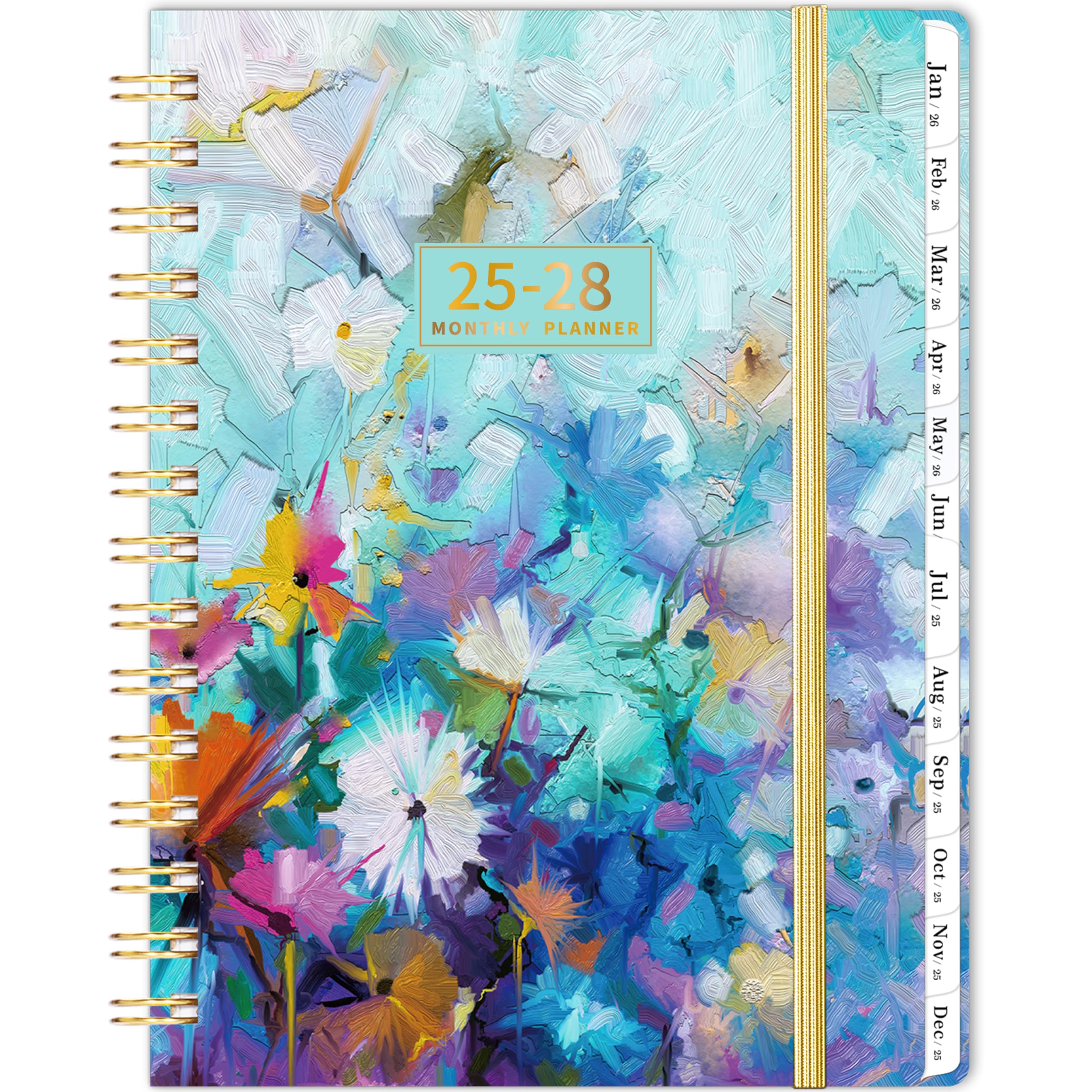 Photo 1 of 2025-2028 Monthly Planner/Calendar - 3 Year Planner 2025-2028, JUL 2025 - JUN 2028, 6.3" x 8.4", 36 Monthly Planner with Tabs, 29 Notes Pages, Hardcover, Inner Pocket - Oil Painting