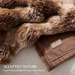 EverGrace Ultra Soft Luxury Fluffy Faux Rabbit Fur