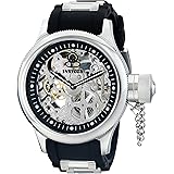 Invicta Men's Russian Diver Stainless Steel and Black Polyurethane Mechanical Watch, Black (Model: 1088)