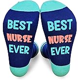 Jripars Best Nurse Ever Socks, Registered Nurse Gifts For Women Men, Funny Rn Doctor Assistant Vet Tech Gifts Socks, Rn Gifts For Nurses Week Nursing Graduation, B20