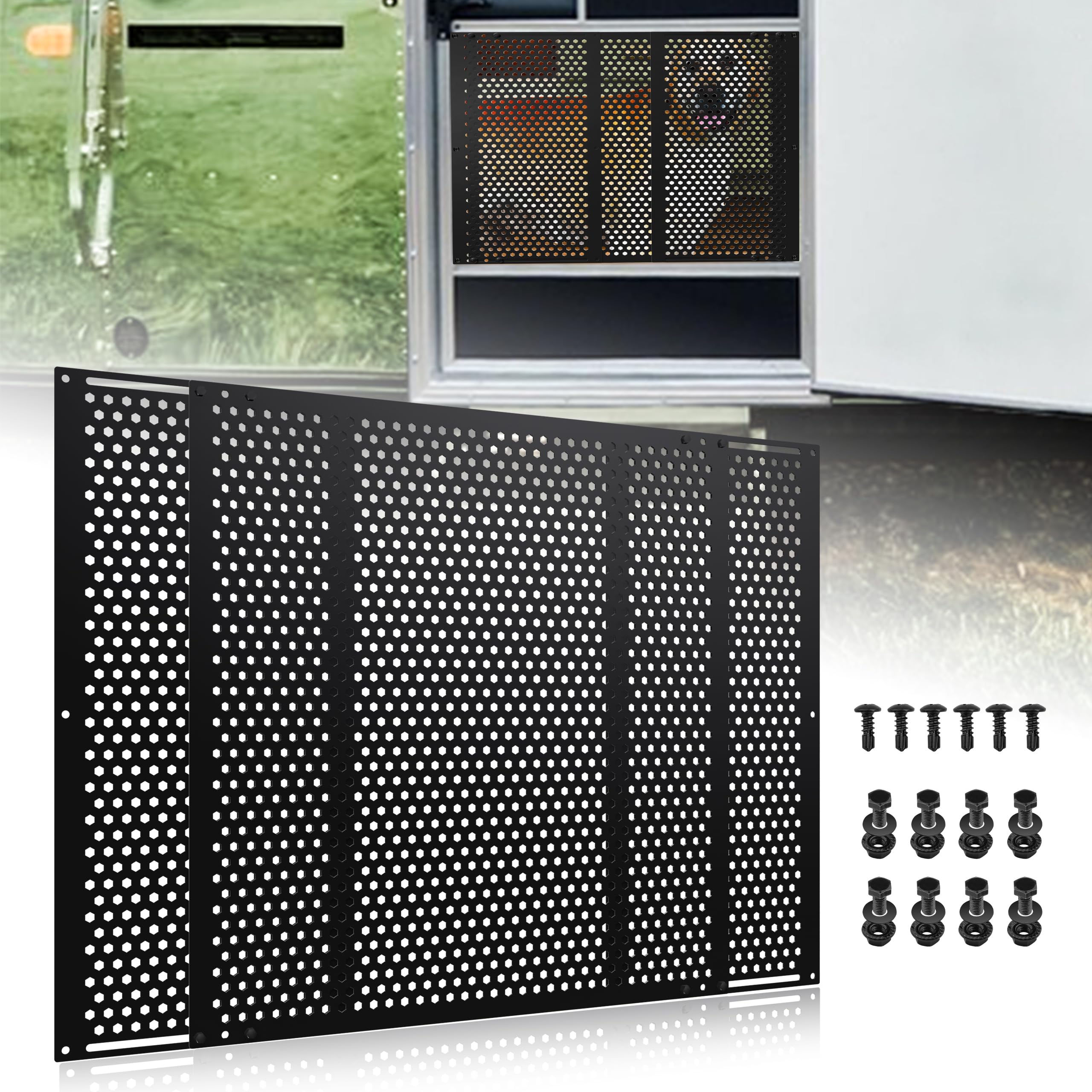RVZONE RV Screen Door Protector Adjusts from