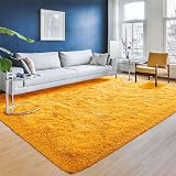 Aspire Homeware Ochre 120x170 Large Fluffy Shag Rug Non Slip view 2