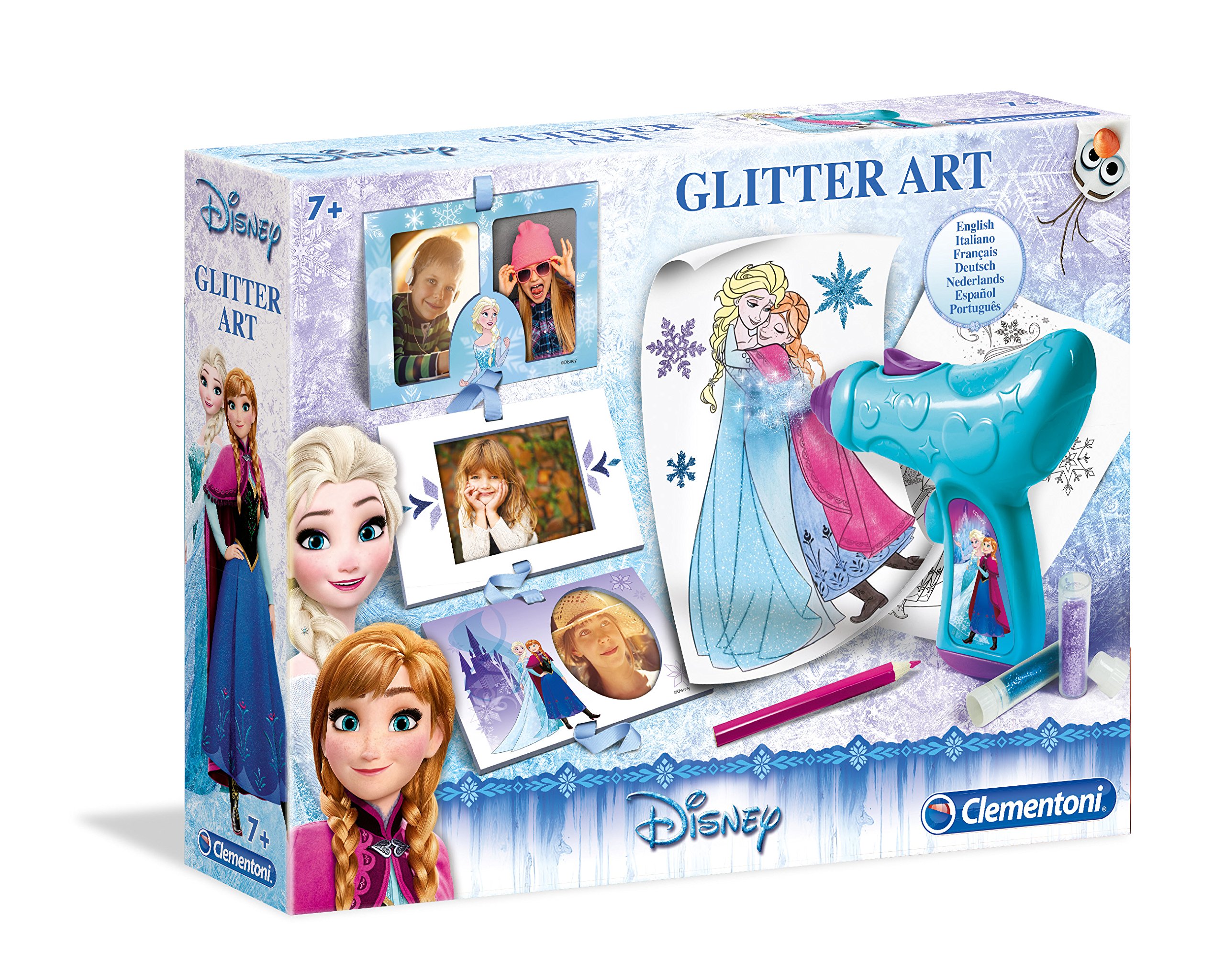 Clementoni 15184.4 "Frozen Glitter Spray Art Creative Kit