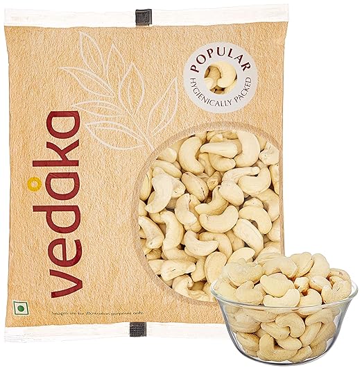 Amazon Brand - Vedaka Whole Cashews, (500g)