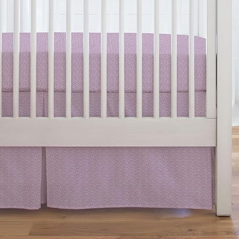 mauve crib skirt